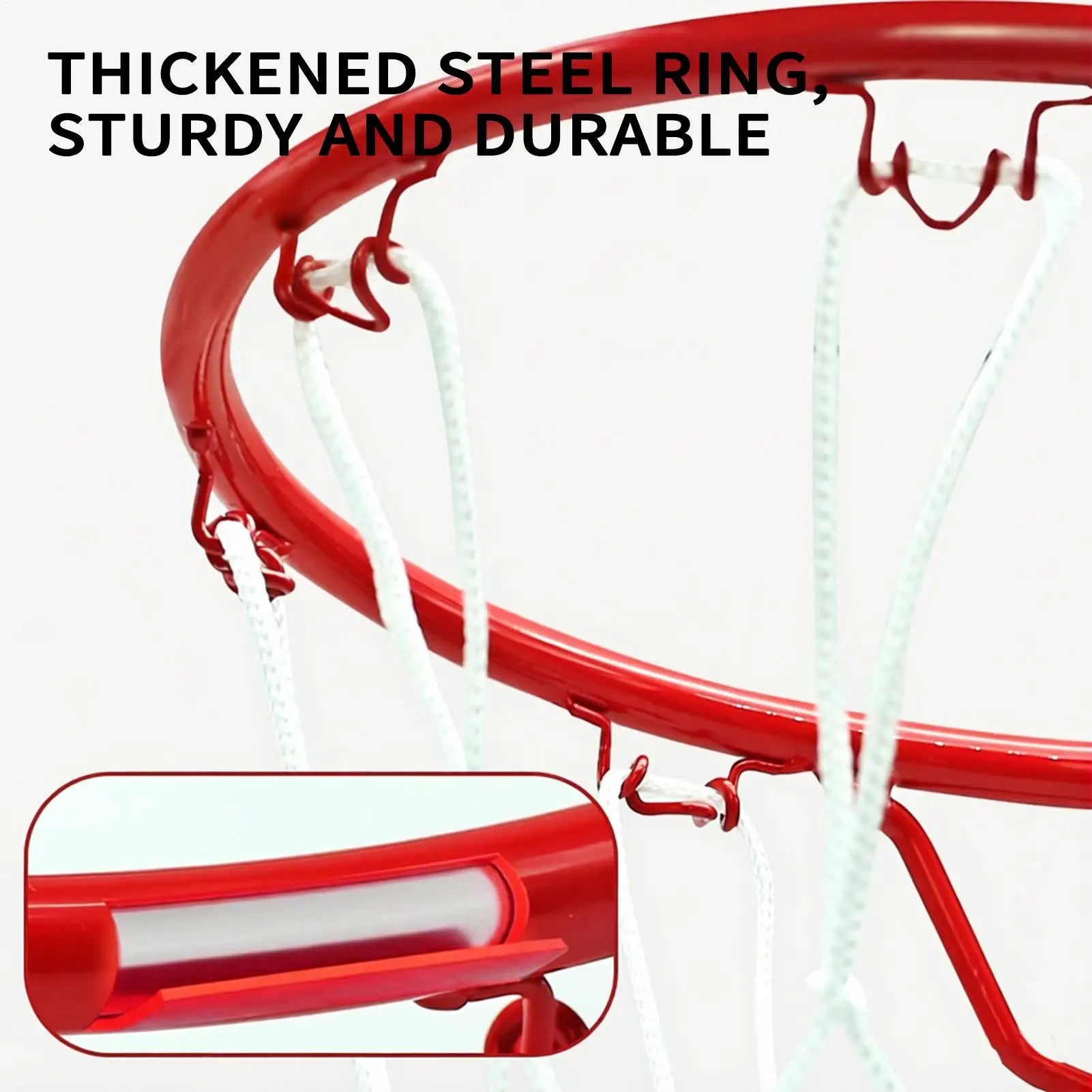 Basketball Hoop Wall Mounted Sports Ball Net Goal Replacement Mini