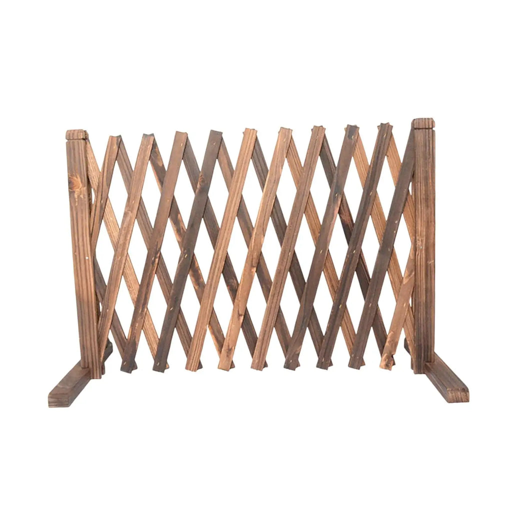 Expandable Wood Fence Photo Background Extendable Trellis Lattice Zpaxo