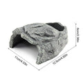 Resin Reptile Cave Hideout Habitat Decor Rock Shelter House Lizard