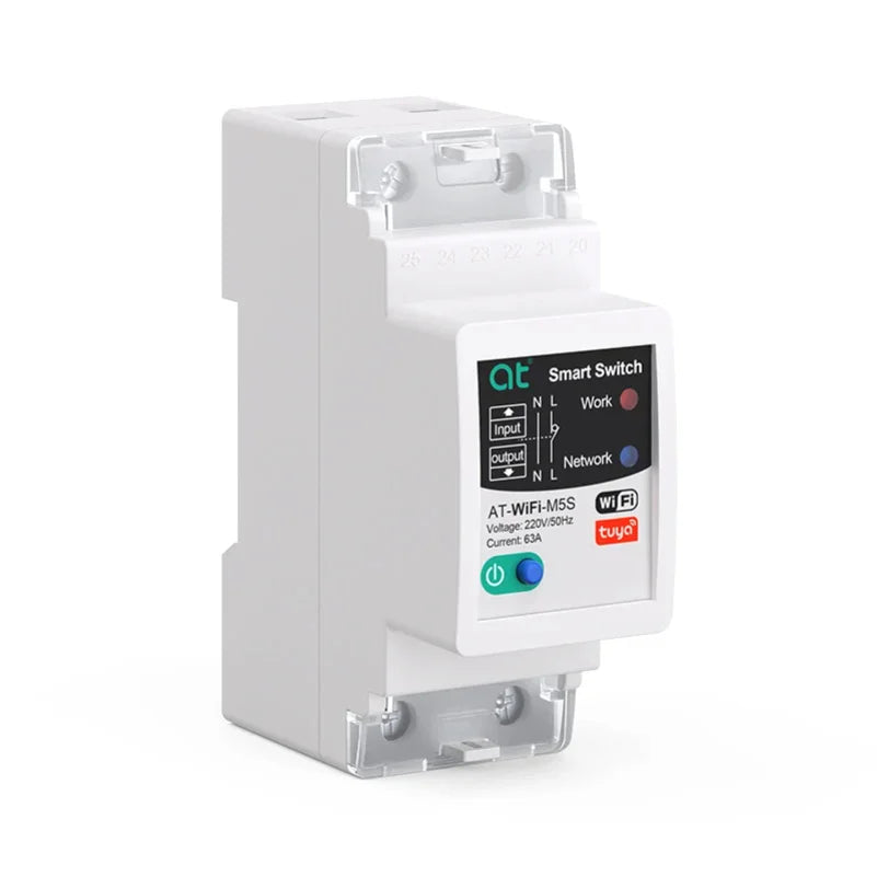 Tuya WIFI Smart circuit breaker 2P 63A charge statistics for smart home wireless control switch by smart life APP CNMIBO Zpaxo