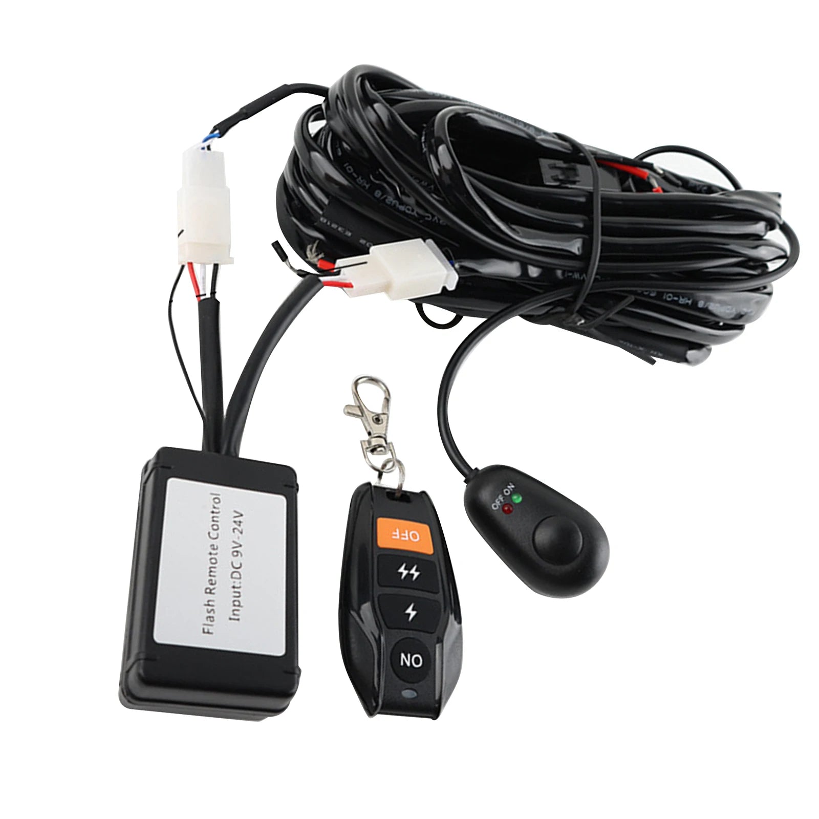 Offroad LED Work Light Bar Wire Cable Wireless Remote Control Switch