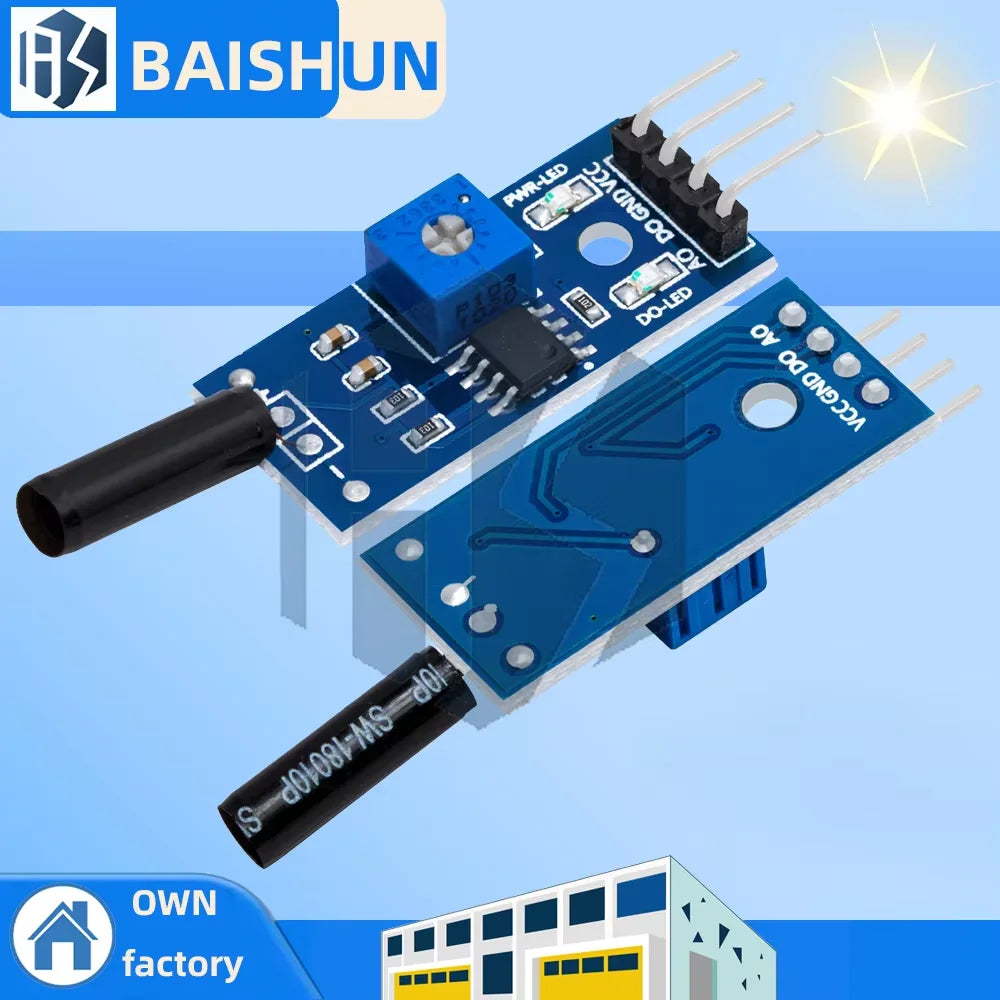 Normally Open Shock Sensor Module Vibration Detection Arduino Zpaxo