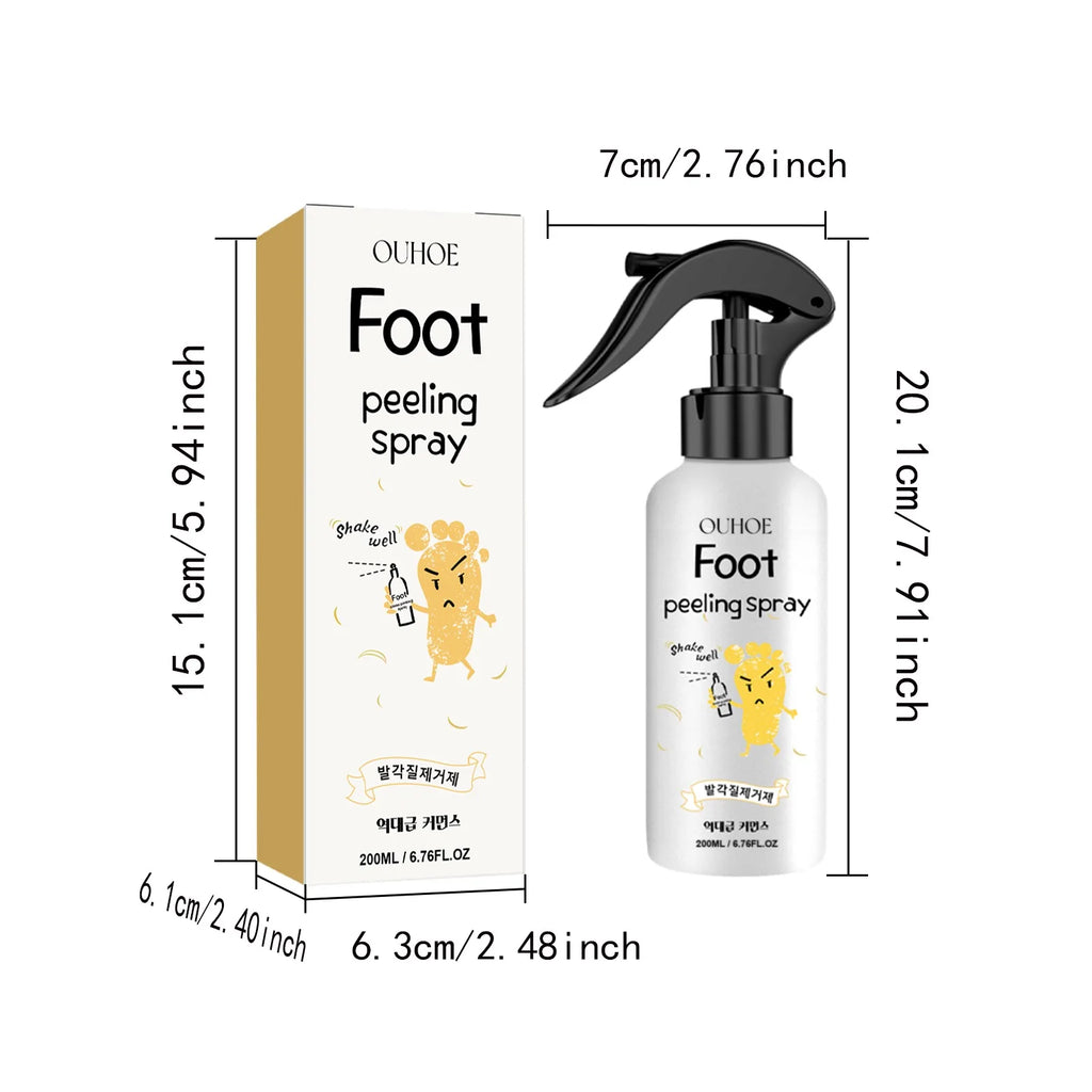 Foot Exfoliating Spray – Dead Skin, Callus & Odor Remover 200ml Foot Exfoliating Spray Zpaxo