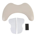 PU Leather Nail Hand Rest U Shaped Detachable Manicure Arm Rest Adjustable Height Ergonomic Nail Hand Stand Zpaxo Light Grey