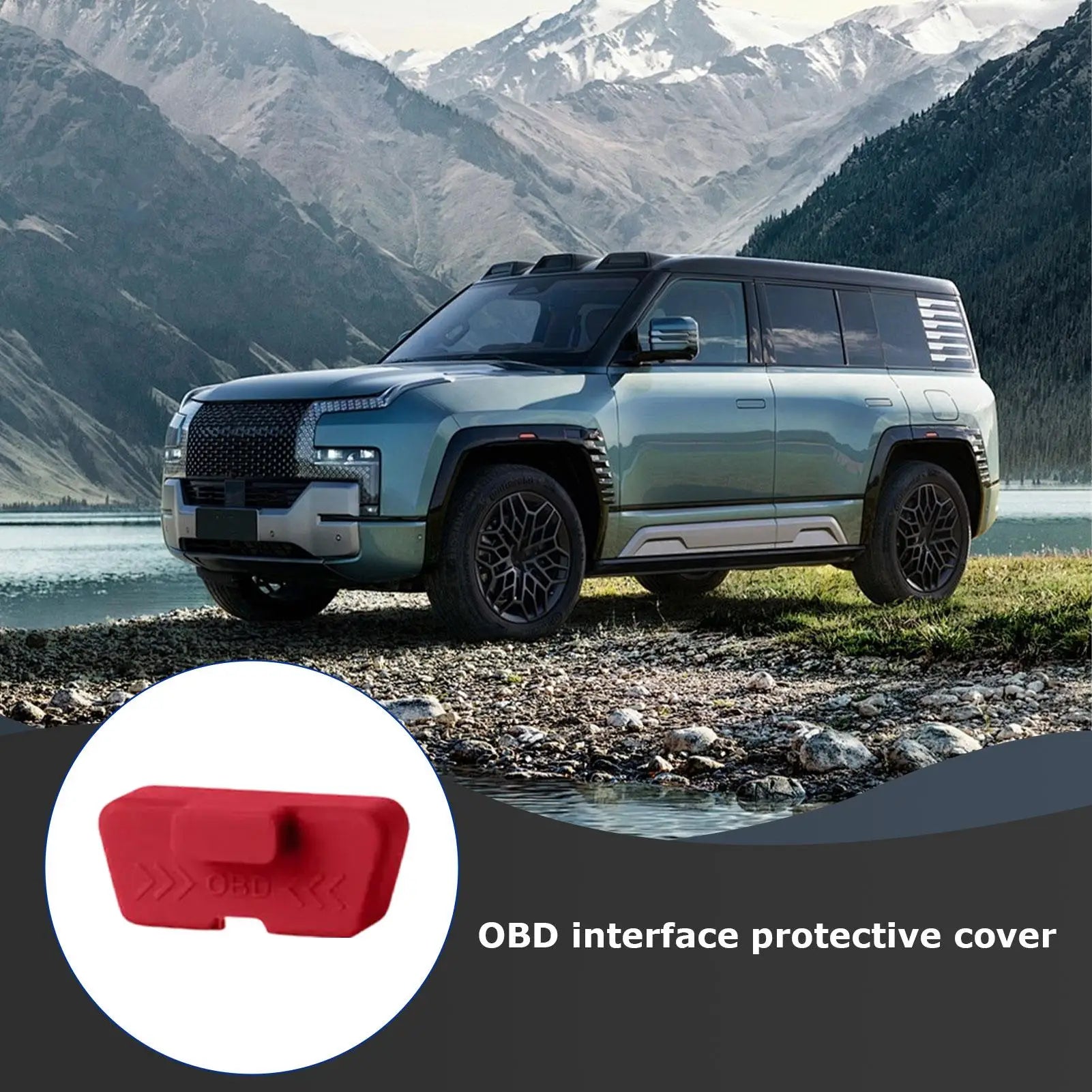 Silicone Car OBD Port Cover Waterproof Rust-proof Lock Protective
