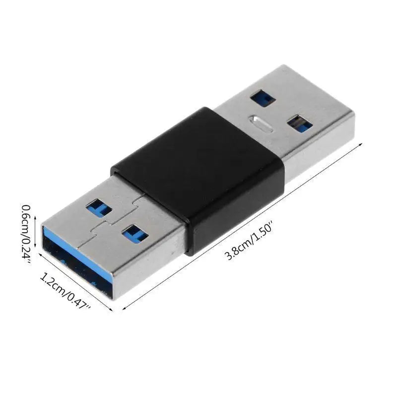 652F Lightweight Mini Adapter Durable Stable USB Male Extender Zpaxo
