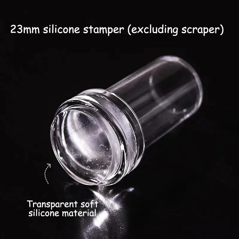 Nail Stamping Jelly Silicone Printing Polish French Tip Stamp