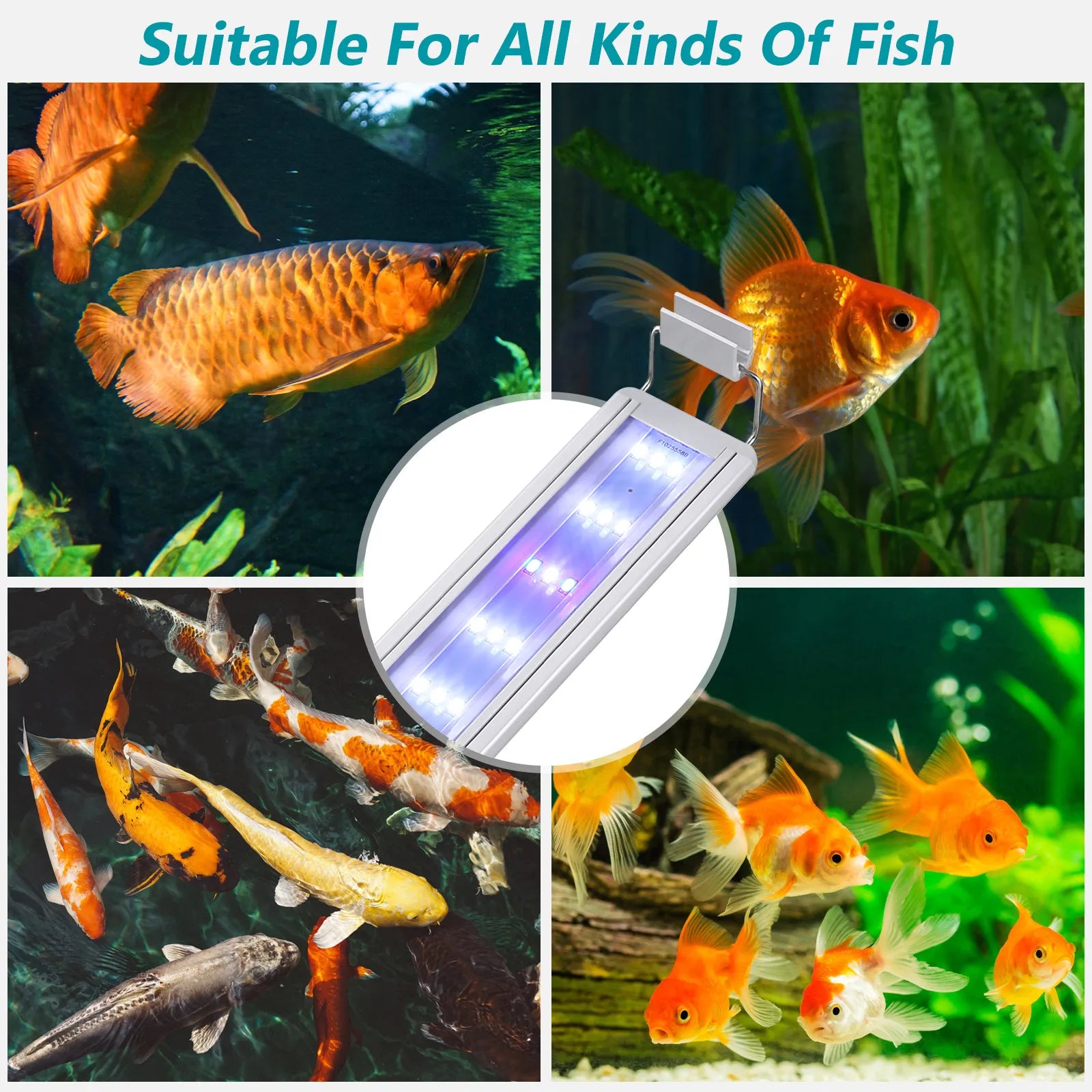 Fish Tank Light Durable Practical Aquarium Lamp Easy Install