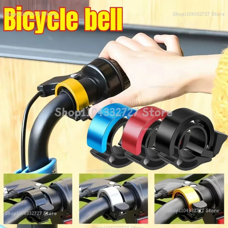 Invisible Alloy Bicycle Bell Loud Clear Sound Warning Alarm Universal Handlebar Bike Ring for Road Cycling Safety Accessories Zpaxo