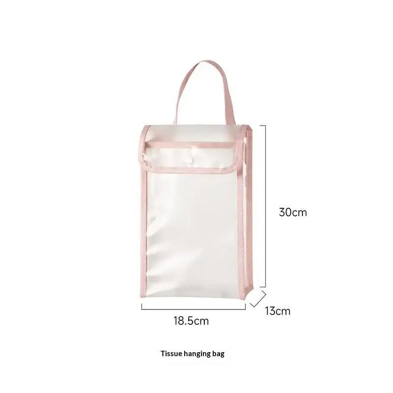Wall Mounted Tissue Holder – Waterproof Hanging Storage Pouch