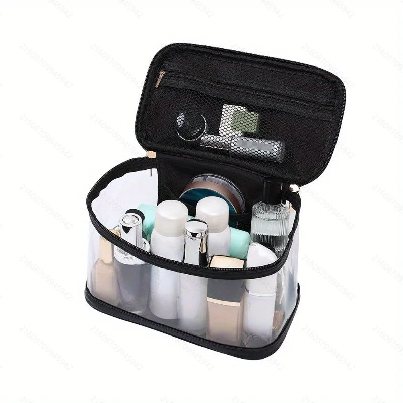 Large Clear Makeup Bag Big Cosmetic Bags Waterproof Toiletry