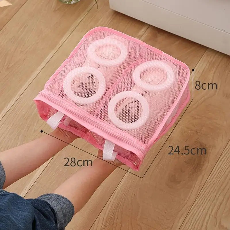 Sturdy Sneaker Laundry Bag Accessory for Men Size Up to 13 Breathable Mesh Materials with Strong Zippers Closure Zpaxo