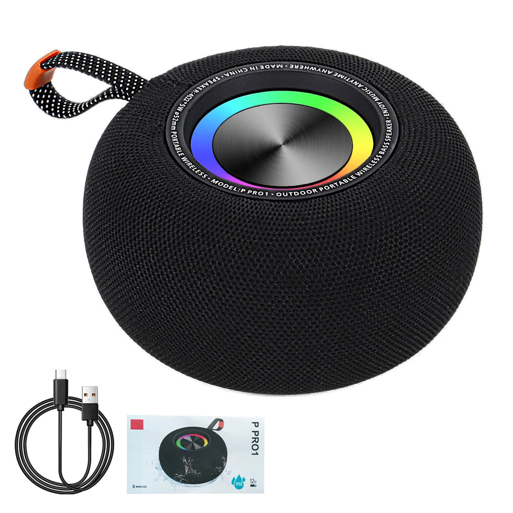 Bluetooth Wireless Speaker Small Portable Steel Gun Heavy Metal Zpaxo