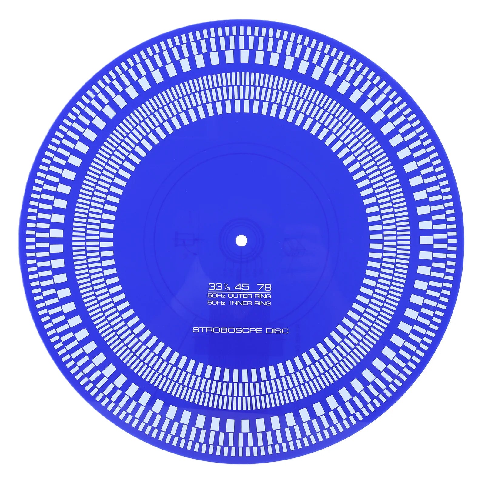 Turntable Strobe Disc X Calibration Double Sided 33 45 78 RPM Record