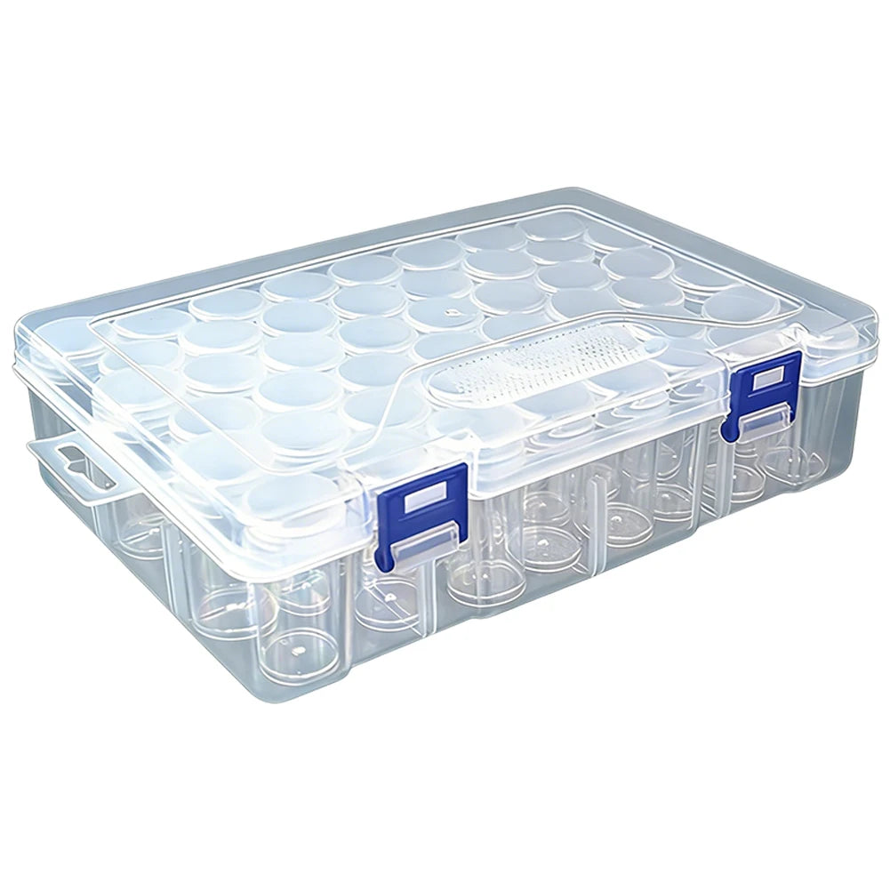 Diamond Art Storage Container Lid Stickers Painting Box DIY Craft Zpaxo 48PCS