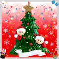 Christmas Tree Pendant Cute Acrylic Ornaments Flat Santa Hat&star