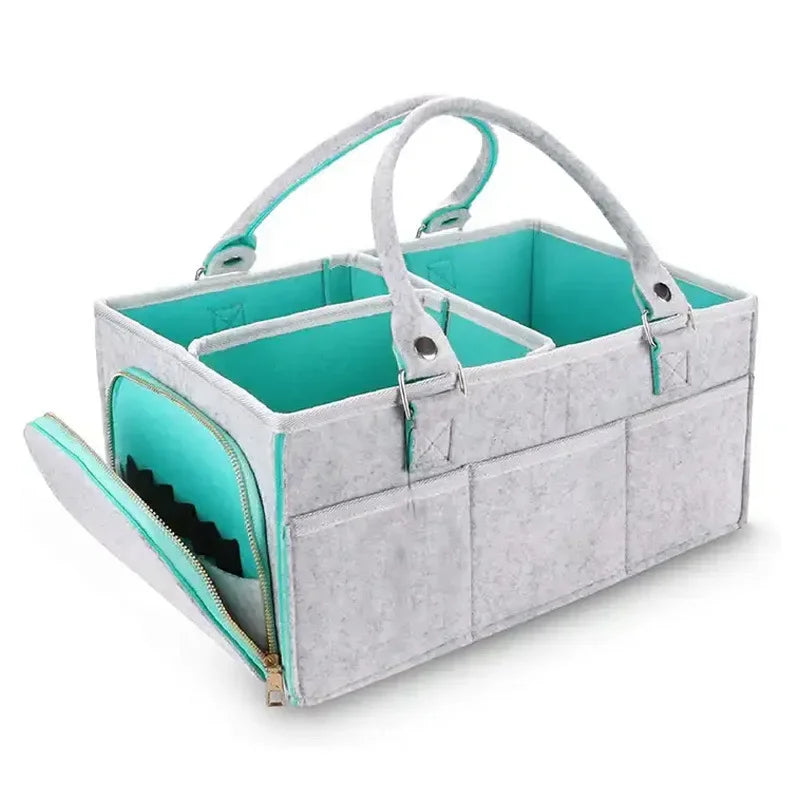 Large Felt Diaper Storage Bag – Baby Caddy & Toy Organizer Diaper Storage Caddy Zpaxo