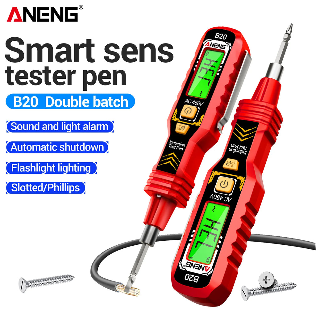High-precision Induction Pen ANENG B20 30 1000V Sound Light Alarm