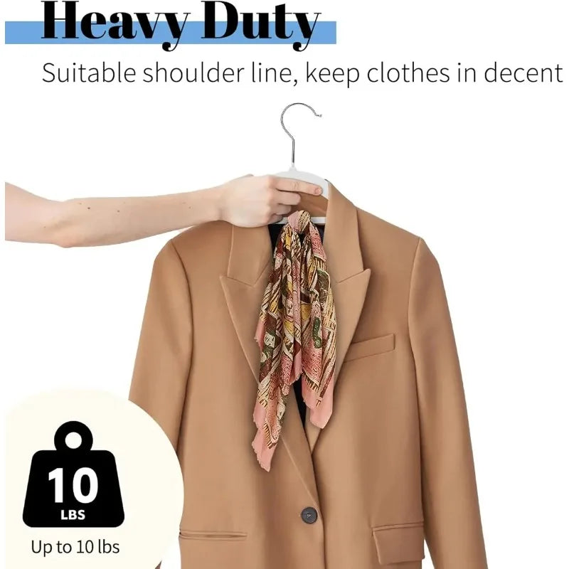 Premium Velvet Hangers Non-slip Flocked Felt Suits Shirts Closet