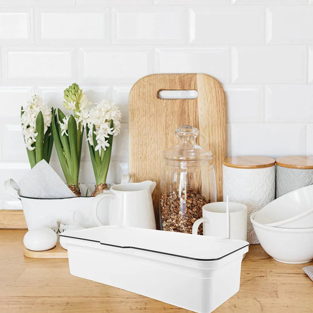 Sleek Chopstick Storage Box Lid Multi Functional Cutlery Organizer
