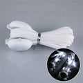 1 Pairs Light Up Shoe Laces Nylon LED Shoelaces Flashing 3 Modes Glow