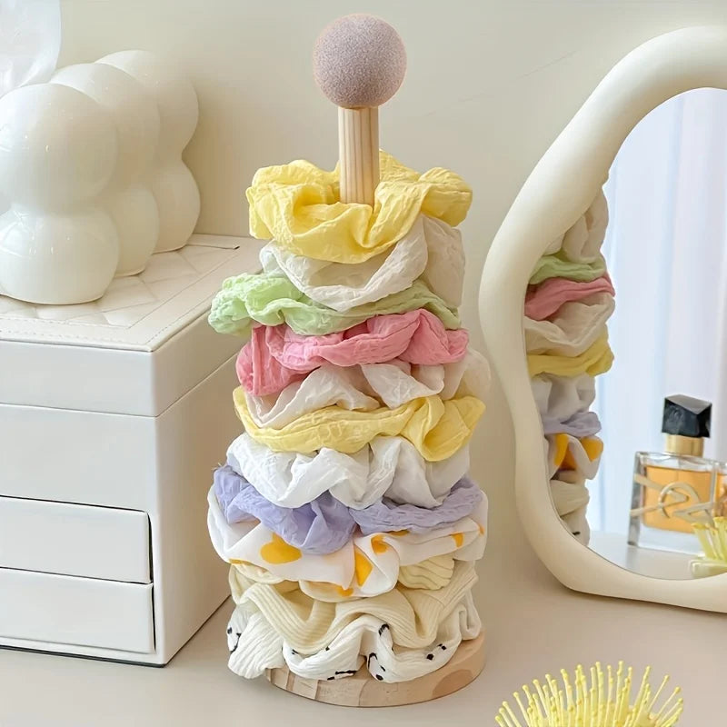 Solid Wood Hair Accessory Organizer Multi-layer Design Suitable