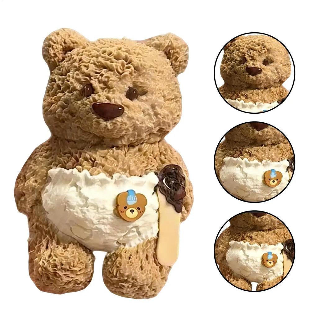 Squeeze Fidget Toys Cute Bear Slow-Rising Stress Ball Stretchy Animal Relief Fidget Toys For Men Women Kids Girls Boys Home Zpaxo