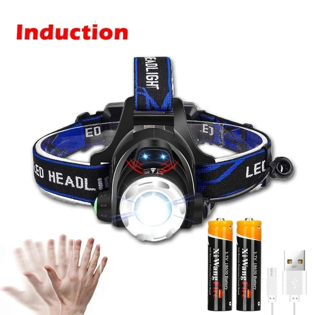 KDULIT 1000LM LED Headlamp – USB Rechargeable Waterproof Torch