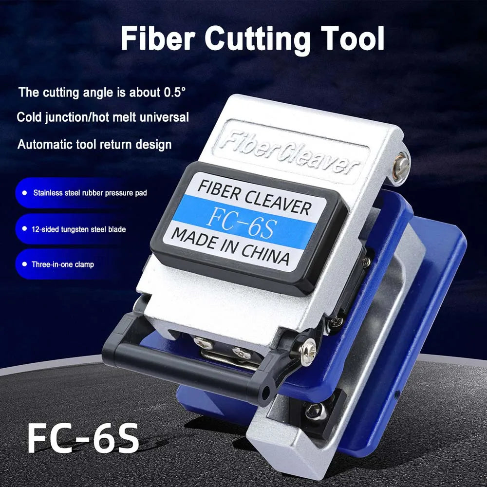 Optical Fiber Cleaver FC-6S FTTH Metal High Precision Cold Connection Cutter Tool Zpaxo