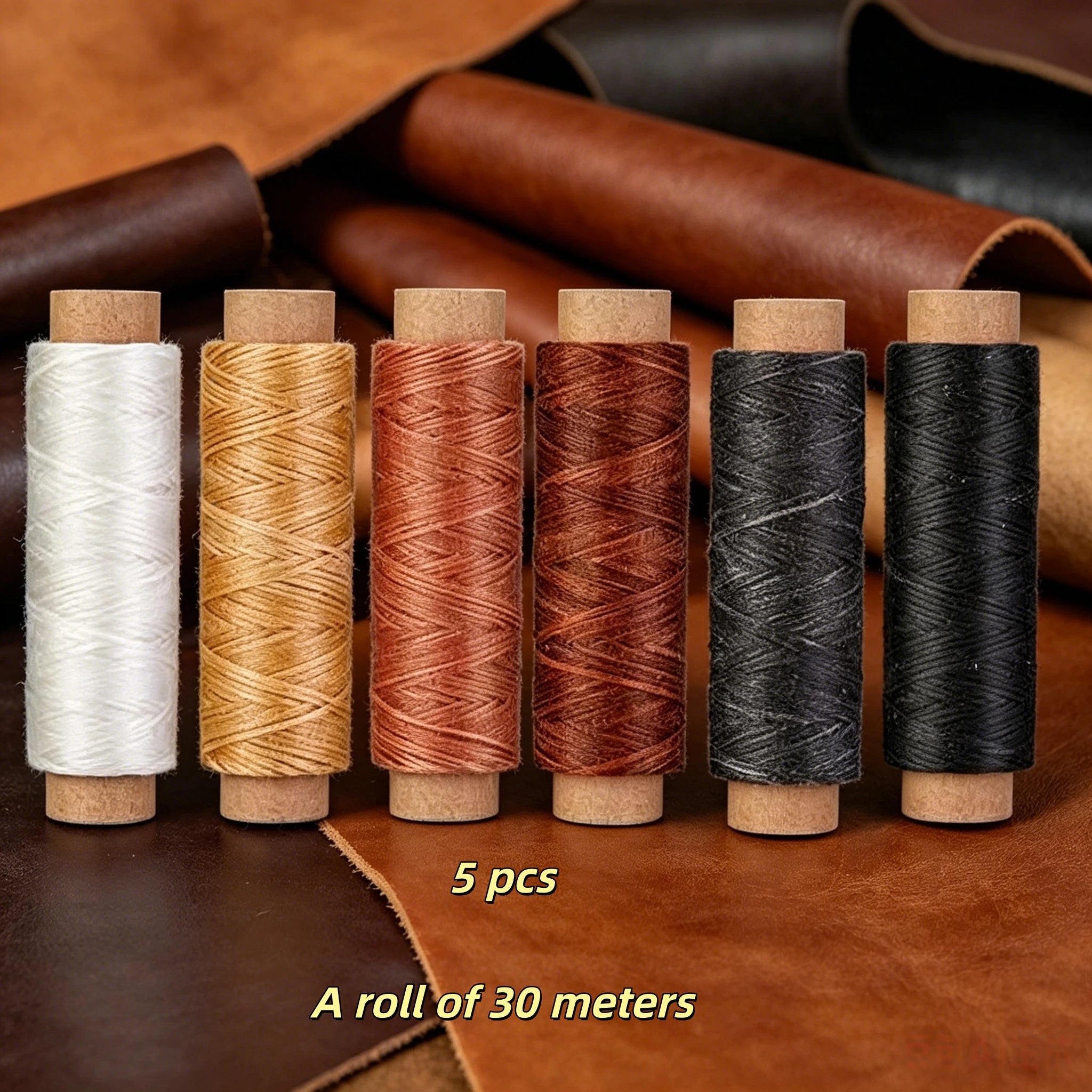 Portable leather tool set, leather hand sewing machine, leather repair large head sewing needle, sewing wax thread Zpaxo
