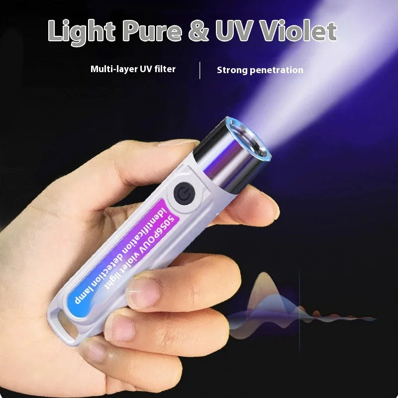 365/395nm Rechargeable UV Flashlight – Mini Ultraviolet Torch