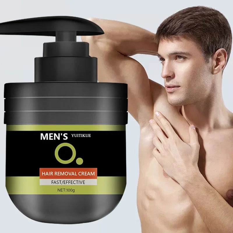 YUITIKUE Men's Hair Removal Cream 100g – Gentle & Fast Hair Removal Cream Zpaxo Default Title