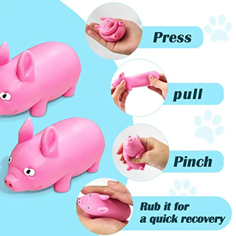 Stress-relieving Piggy Figurine Relief Cute Pink Pig Toy Suitable