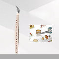 Stainless Steel Curved Stickers Tweezers Anti-static Precision Lashes Zpaxo Beige