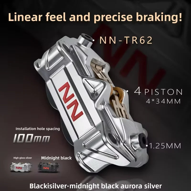 100mm 4-Piston Radial Brake Caliper – Motorcycle Upgrade