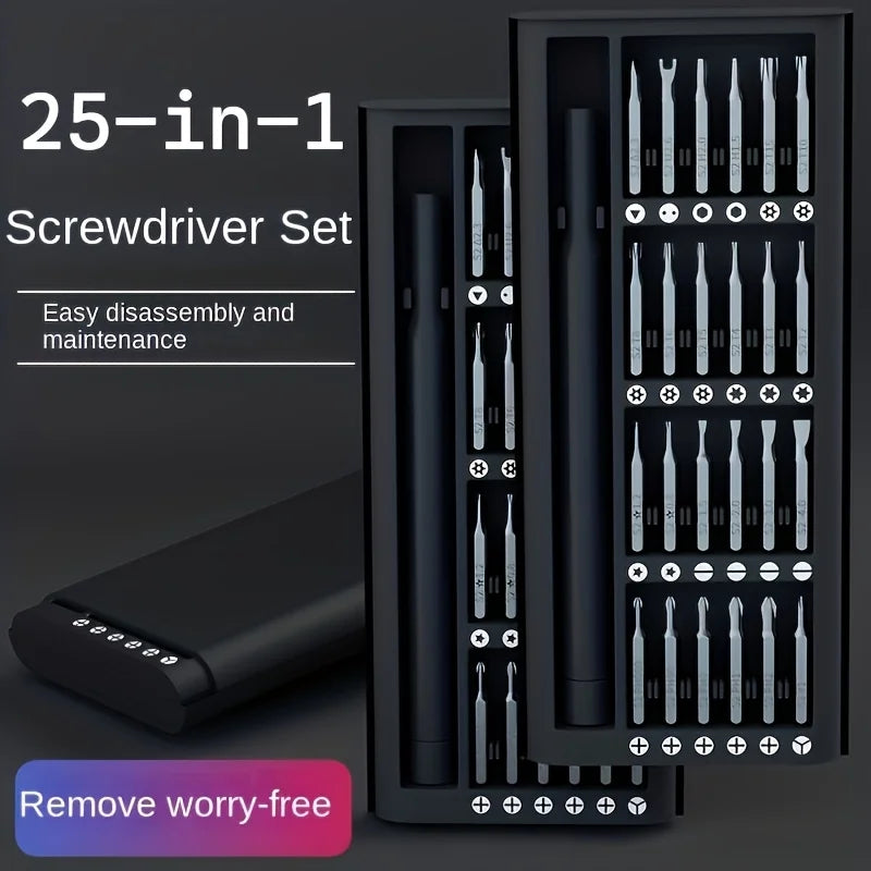 25-in-1 Mini Screwdriver Set Precision Flathead Crosshead Screwdrivers Electronics Repair Tool Kit for Phone Laptop Watch Zpaxo