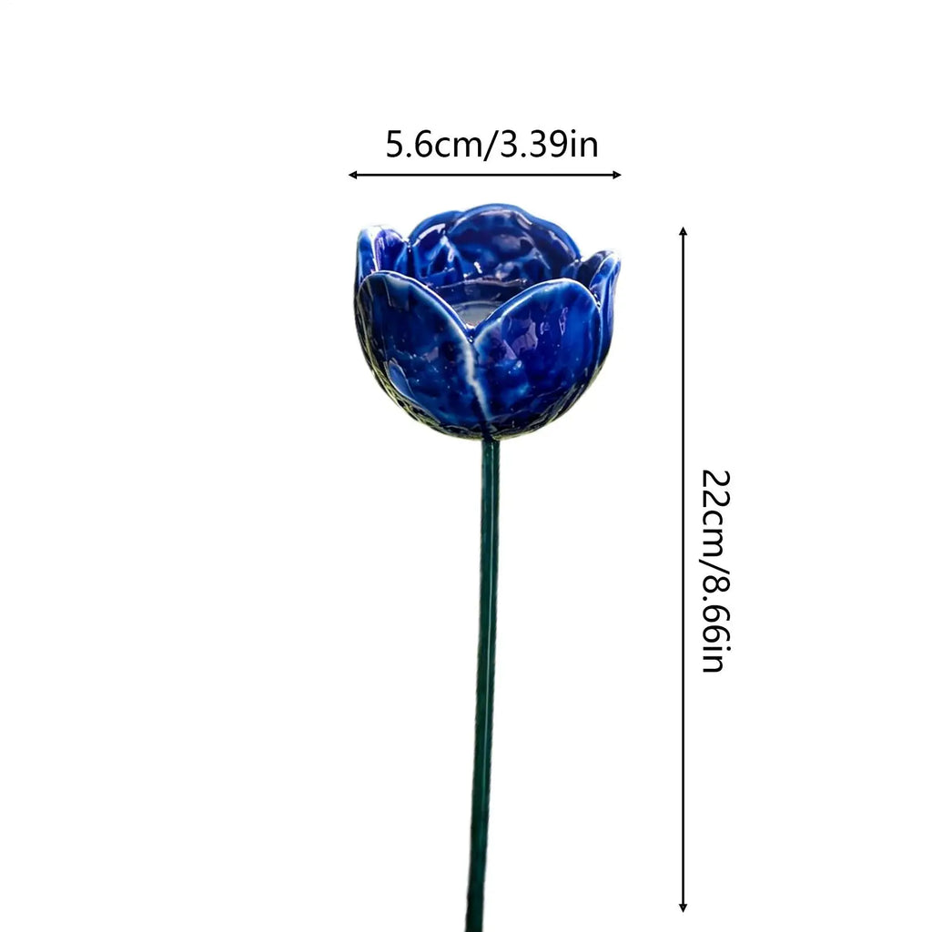 4-Pack Bee & Butterfly Watering Station Flower Garden Stakes Pollinator Watering Station Zpaxo
