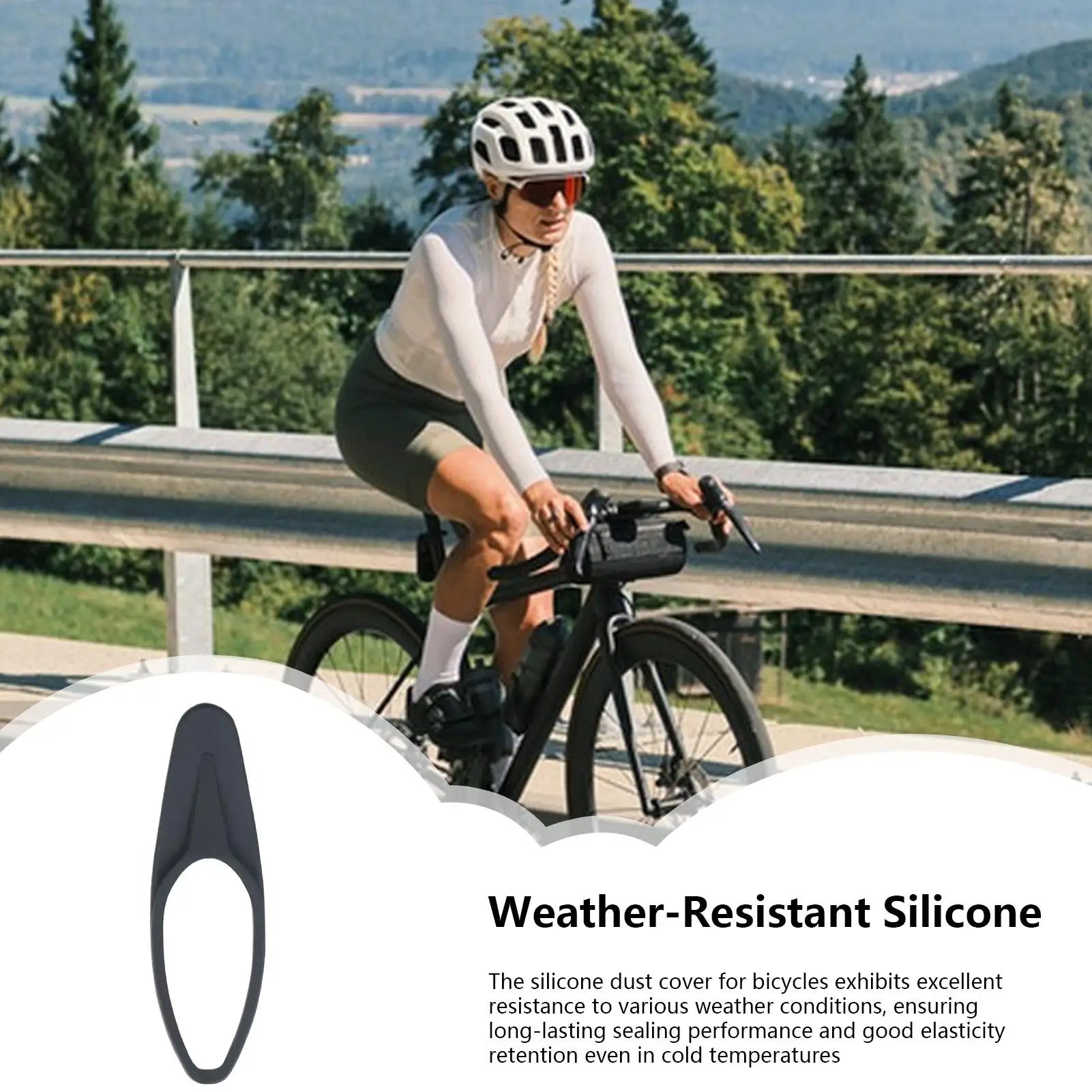 Bike Seatpost Protector Silicone Anti-scratch Dust Cover Long Lasting