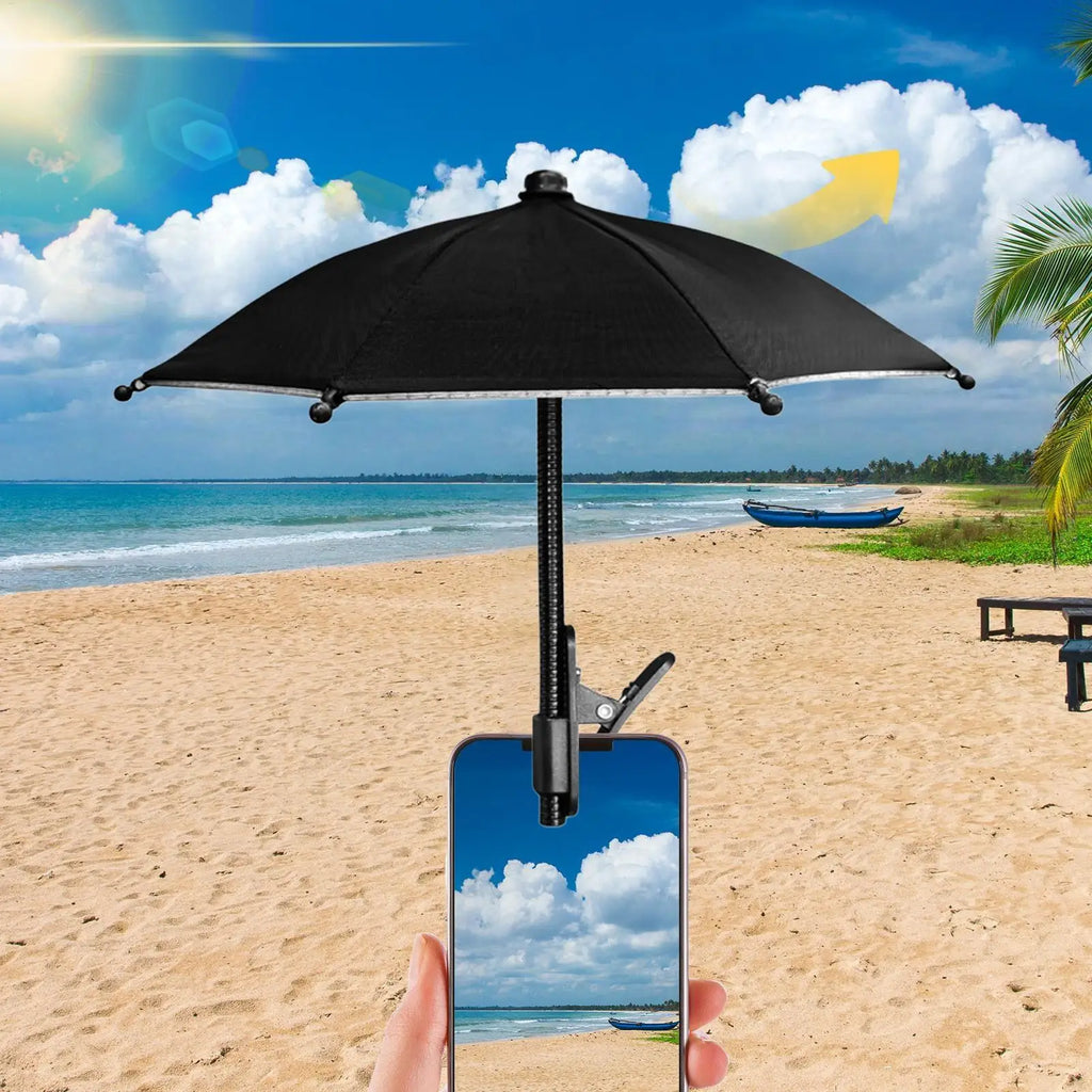 Cell Phone Sun Shade Clip Anti Glare Umbrella Visor Universal