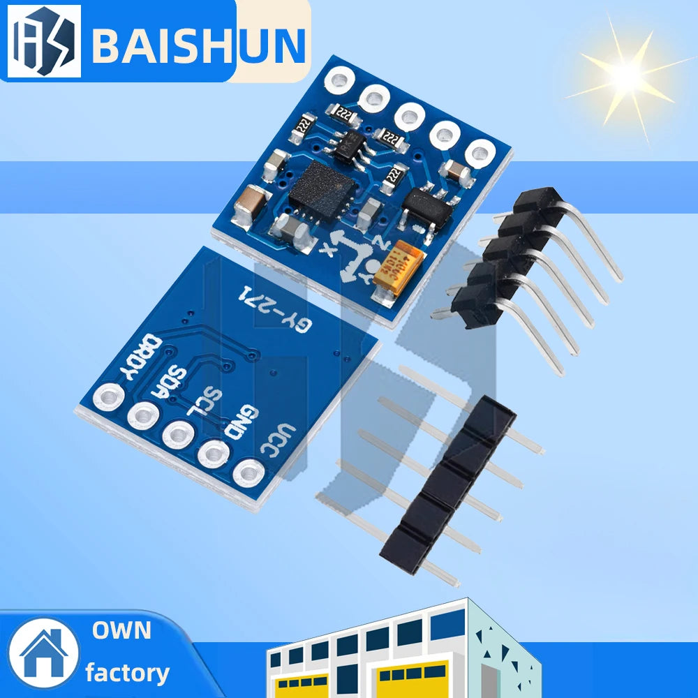 1PCS GY-271 ‌ 3-Axis Magnetometer Sensor Module - High Precision Digital Compass for UAV/Drone Navigation for arduino Zpaxo