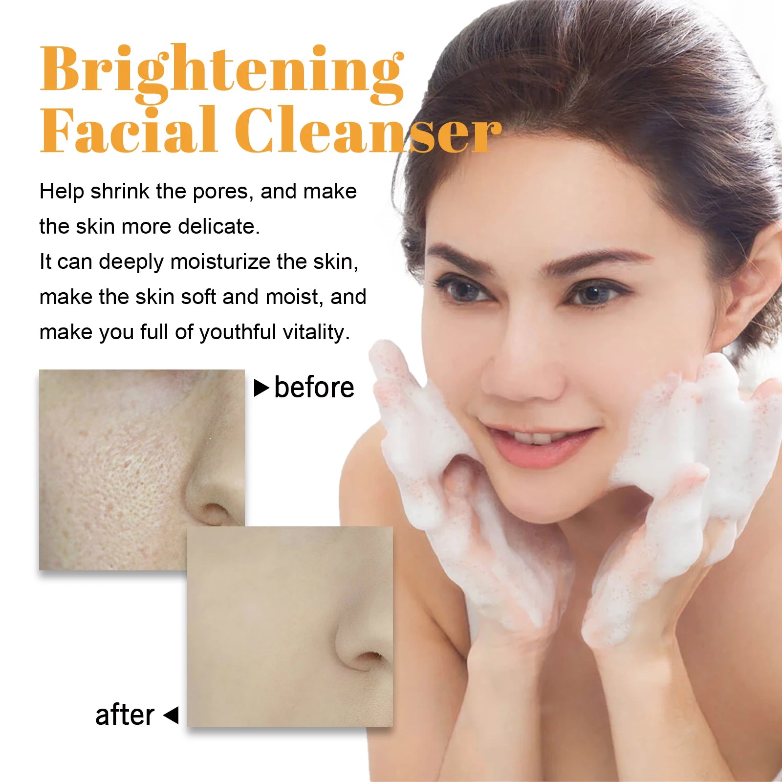 Turmeric Kojic Acid Foaming Facial Cleanser – Acne & Brightening Foaming Facial Cleanser Zpaxo