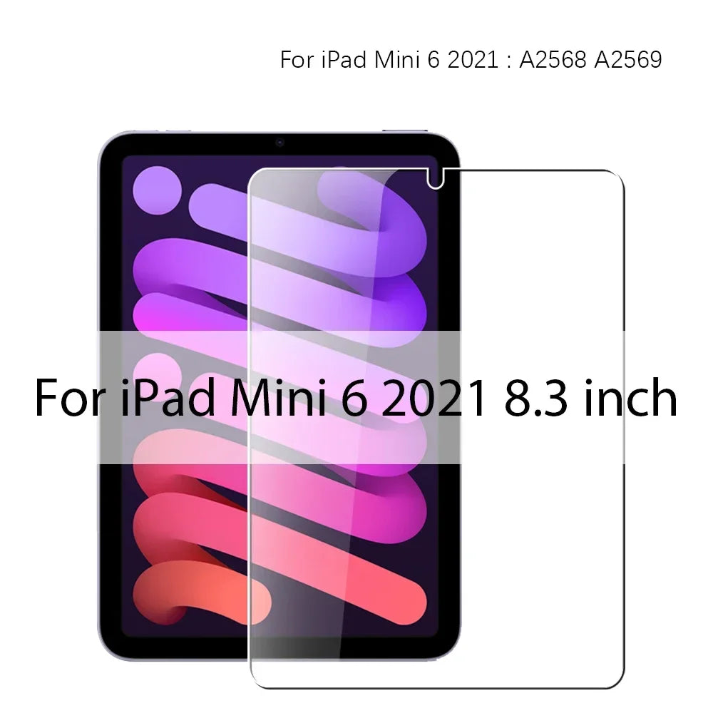 Tempered Glass Screen Protector Ipad 13 12 9 11 6th M4 M2 2024 Air 5 Zpaxo Mini 6 2021