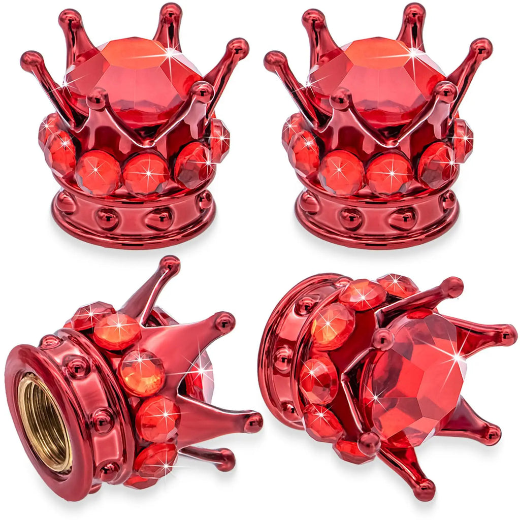 Crown Diamond Tire Valve Caps – Rhinestone Car Accessories