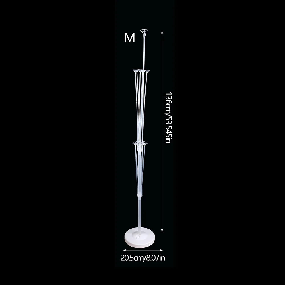 Balloon Stand Kit 70/130/160cm Balloon Stand With Base and Pole for Table Birthday Wedding Party Decoration Zpaxo M as picture show