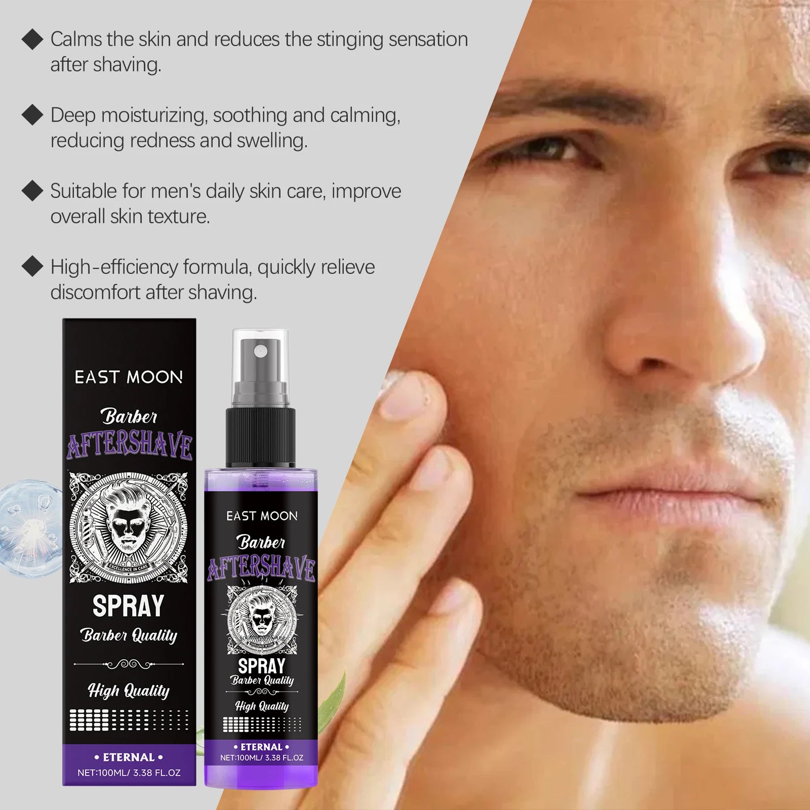 Men's Moisturizing Aftershave Spray – Soothe Redness & Hydrate Aftershave Spray Zpaxo