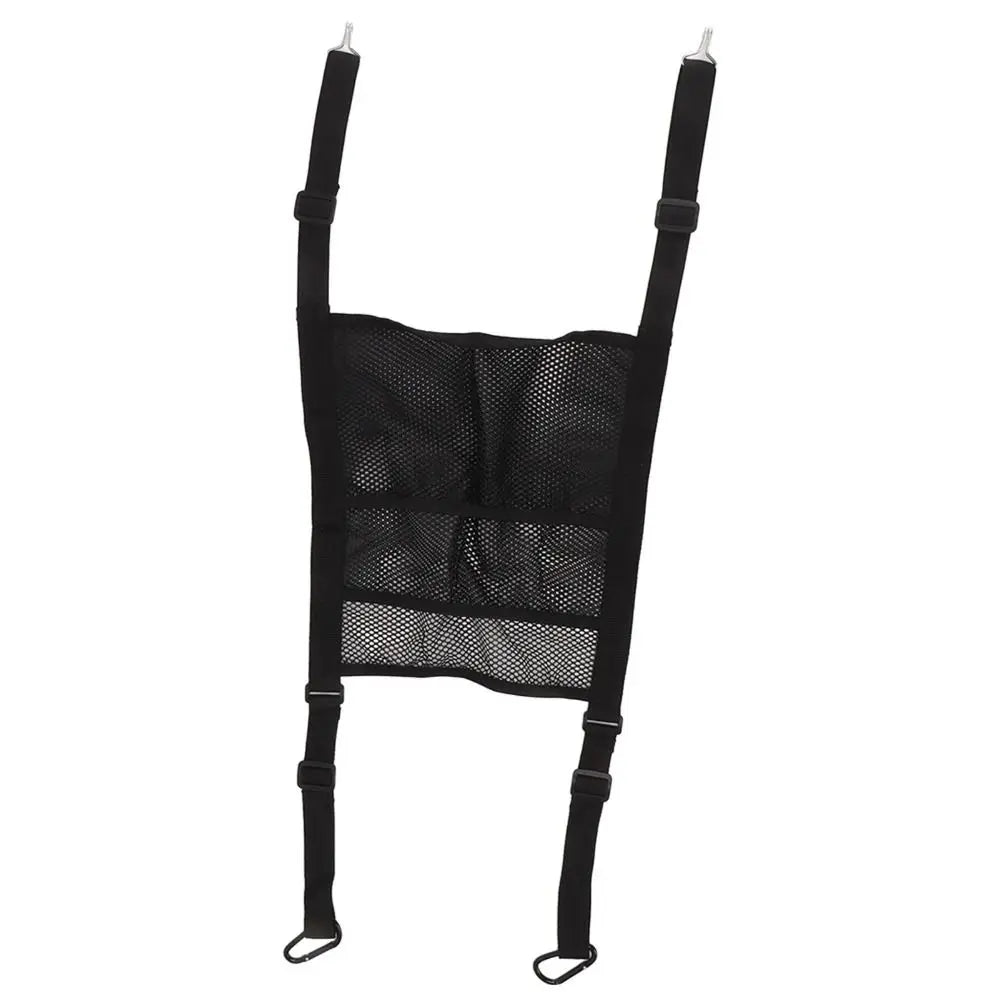 Multi-functional Design Car Seat Storage Bag 3-layer Construction Elastic Edge Mesh Storage Bag Mesh Material Zpaxo