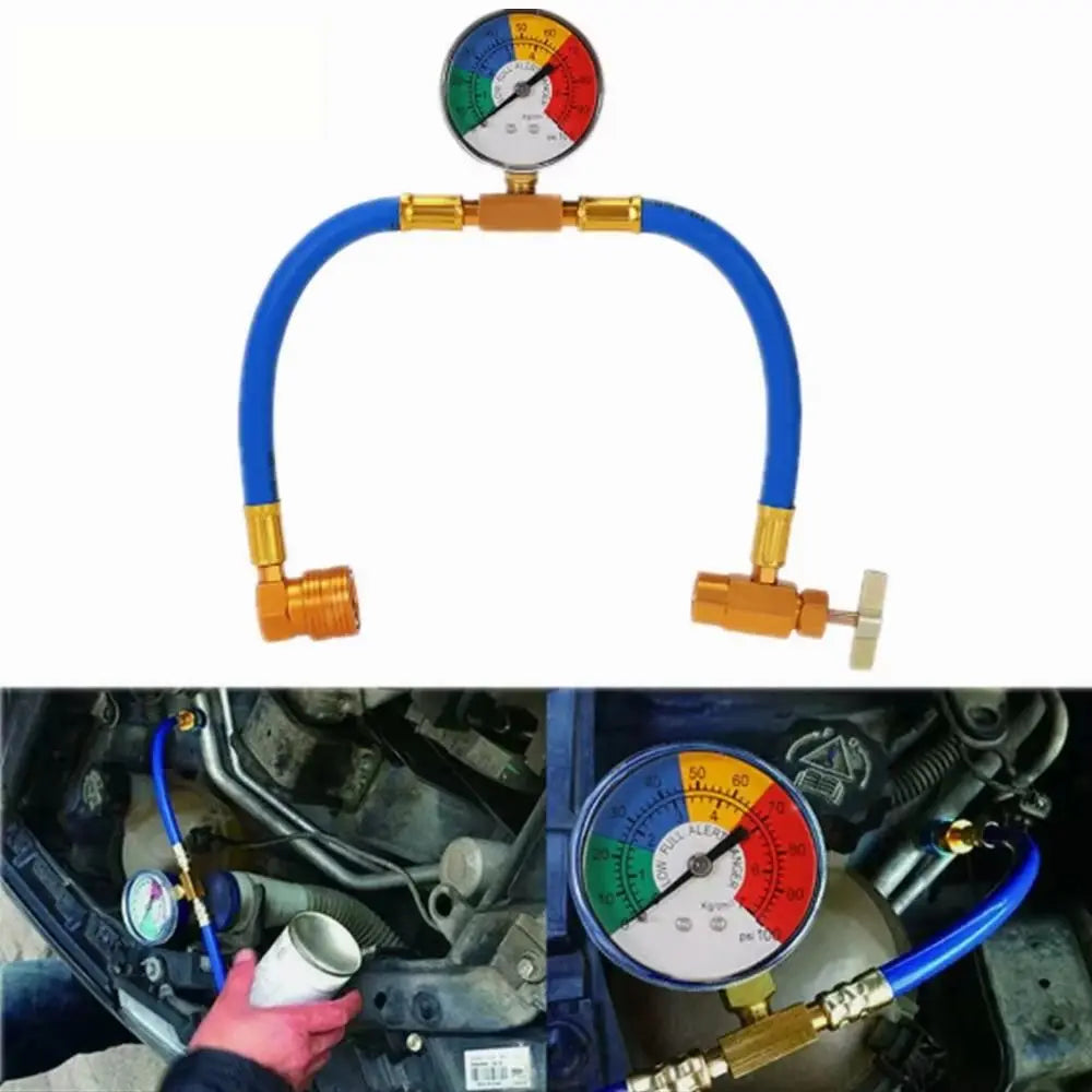 Gauges Refrigerant Recharge Manometer Adapter Air Conditioning Filler Zpaxo