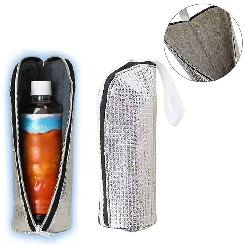 1/2Pcs Water Bottle Sleeve Thermal Insulated Water Bottle Bag Beverage Carrier Pouch Insulators Bag For Traveling Fitness Outing Zpaxo