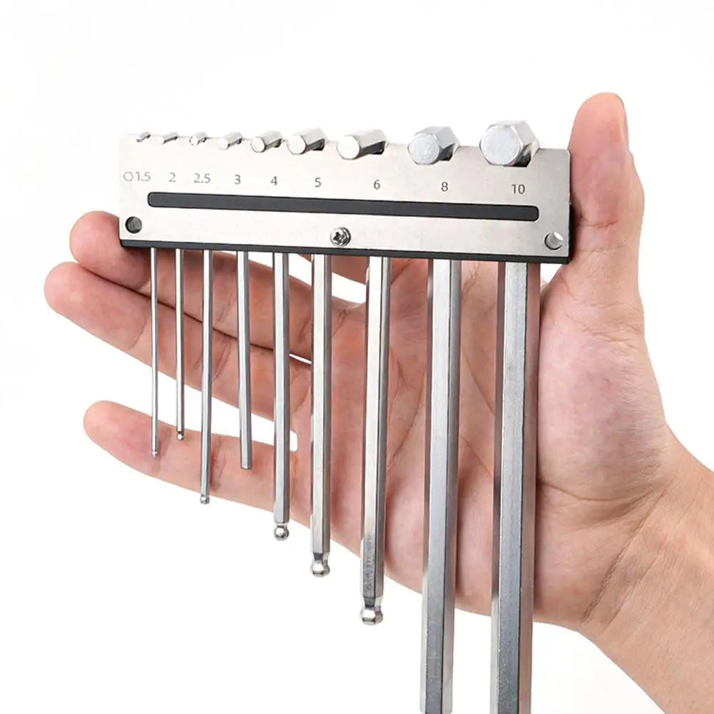 9-Slot Wall Mount Hex Key Wrench Rack Organizer | KITPIPI Wrench Rack Organizer Zpaxo 2PCS