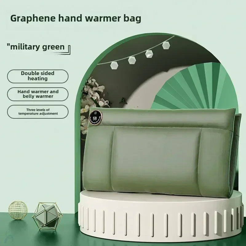 Graphene USB Heated Hand Warmer Gloves – Adjustable Temp Heated Hand Warmer Zpaxo